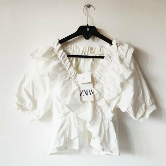 Zara Women's Crop-top Size M NEW WITH TAG! - Picture 2 of 3